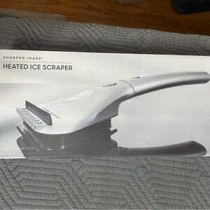 Sharper Image Heated Ice Scraper - Silver, New in the Box